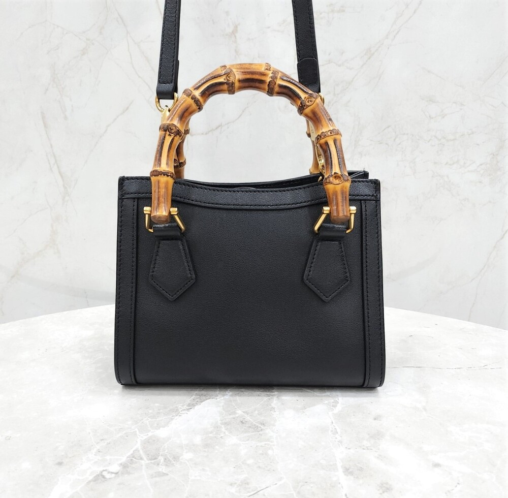 [럭스유] 구찌 다이애나 뱀부 미니 토트 숄더백 655661