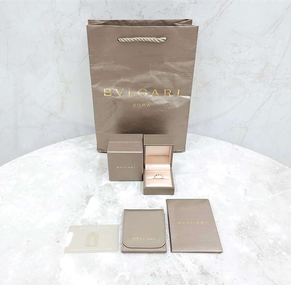 [럭스유] 불가리 다이아 5P 플래티넘 메리미 웨딩링 48호 336847