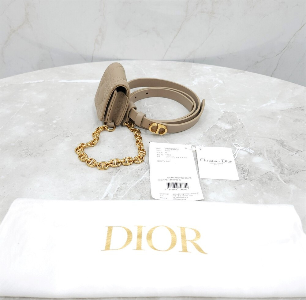 [럭스유] 디올 카로 파우치 포켓 벨트 75 B0306UBDH