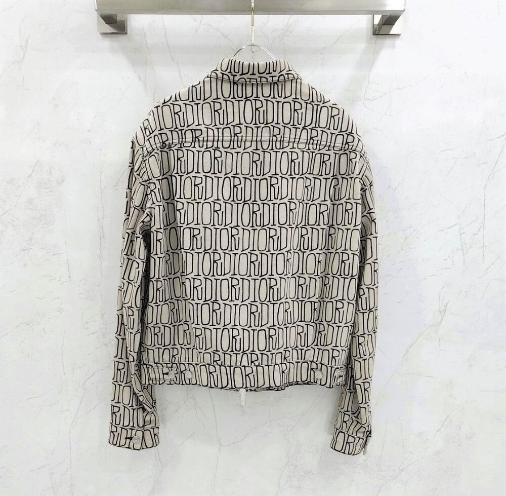 [럭스유] 50 / 디올 X 숀 스투시 멀티로고 트러커 자켓 033D493AY985