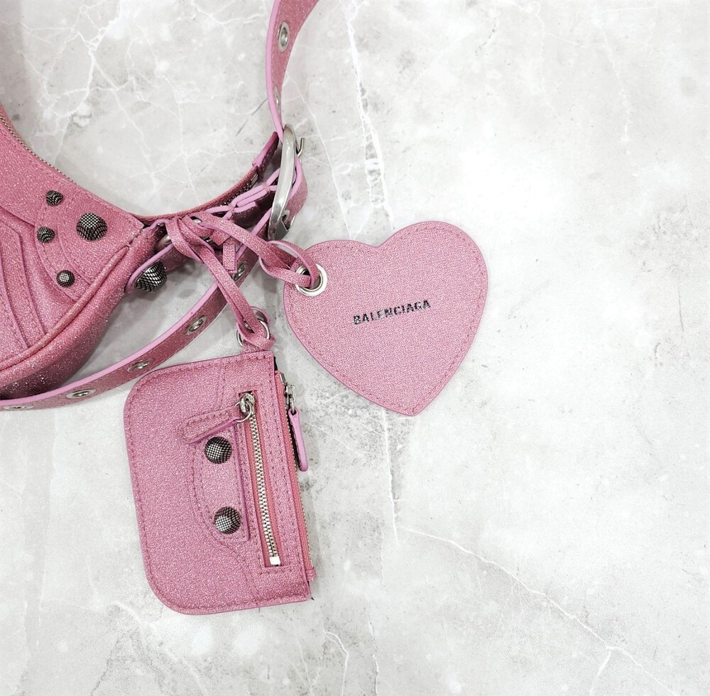 [럭스유] 발렌시아가 핑크 르 카골 숄더백 XS 671309