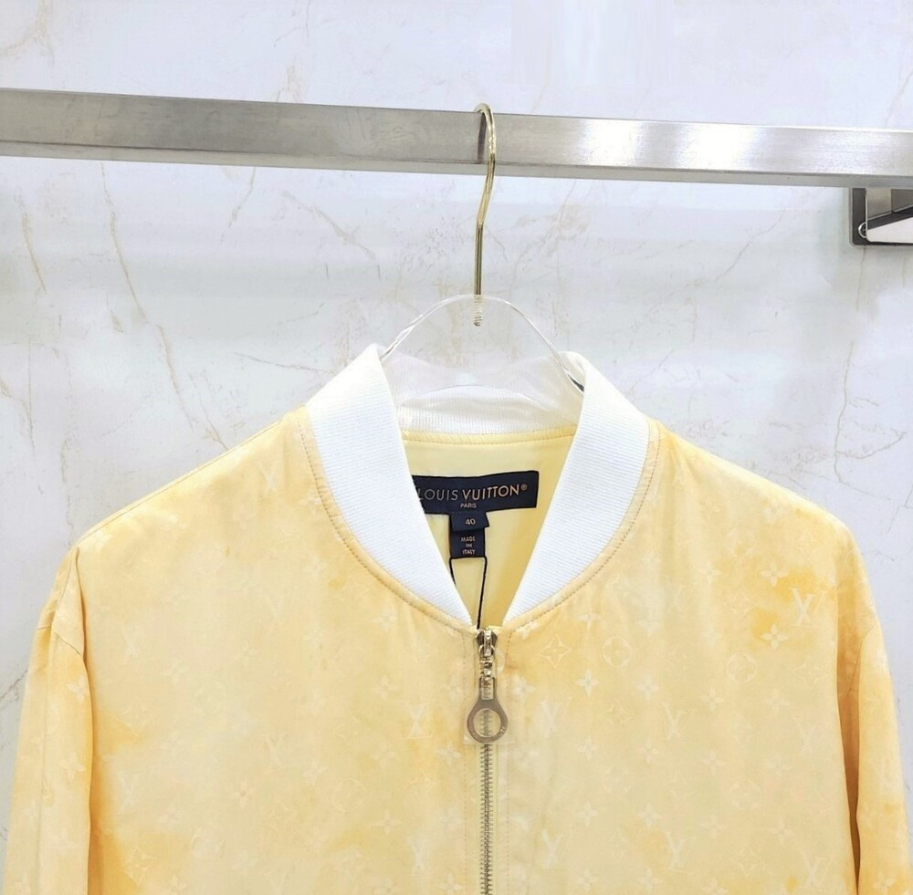 [럭스유] (새상품) 40 / 루이비통 옐로우 모노그램 집업 자켓 1AFYQK