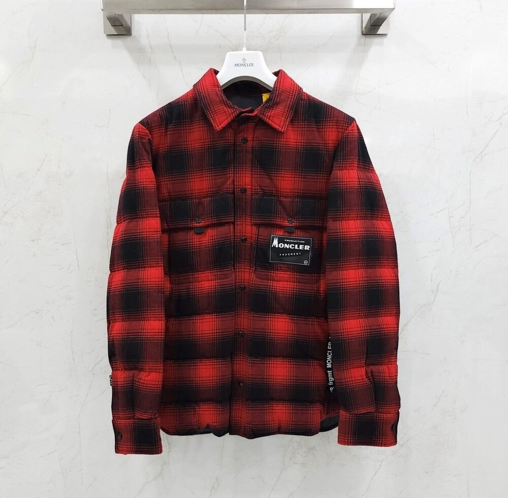 [럭스유] (새상품) 2 / 몽클레어 X 프라그먼트 댄버 체크 패딩 자켓