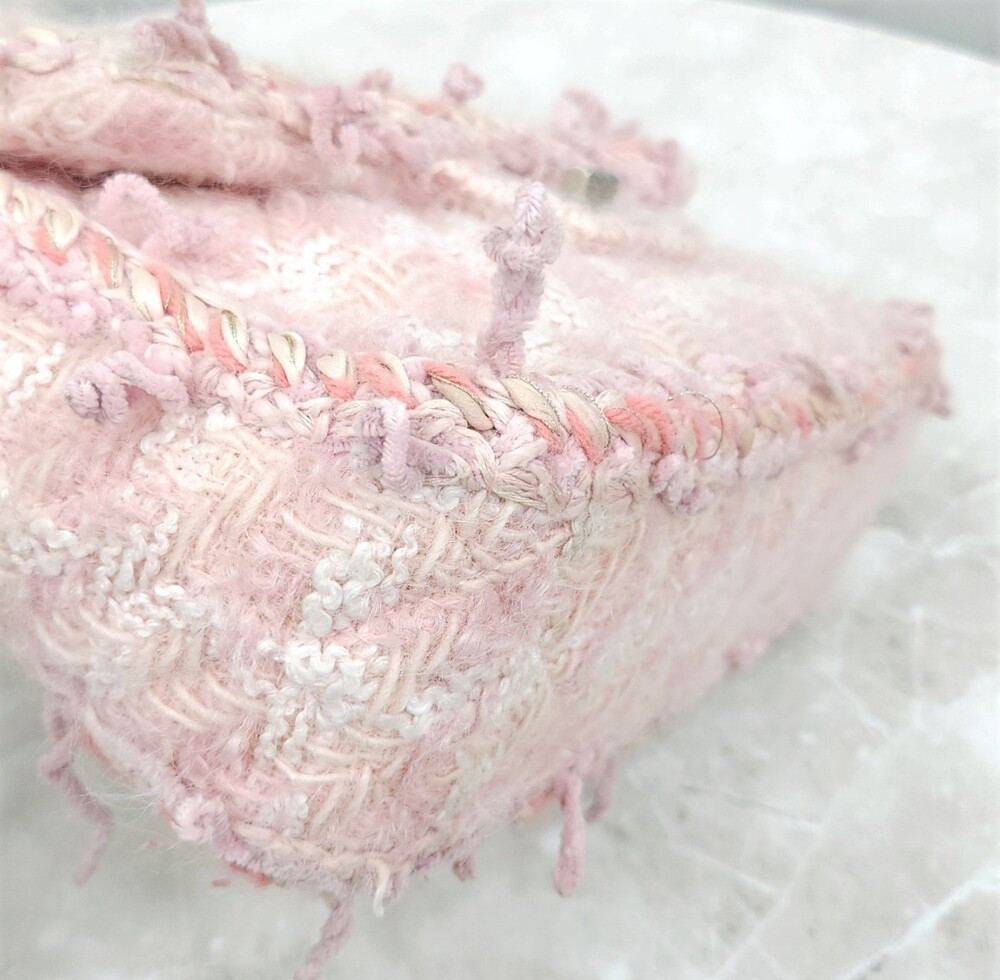 [럭스유] 샤넬 트위드 핑크 2.55 미니 체인백