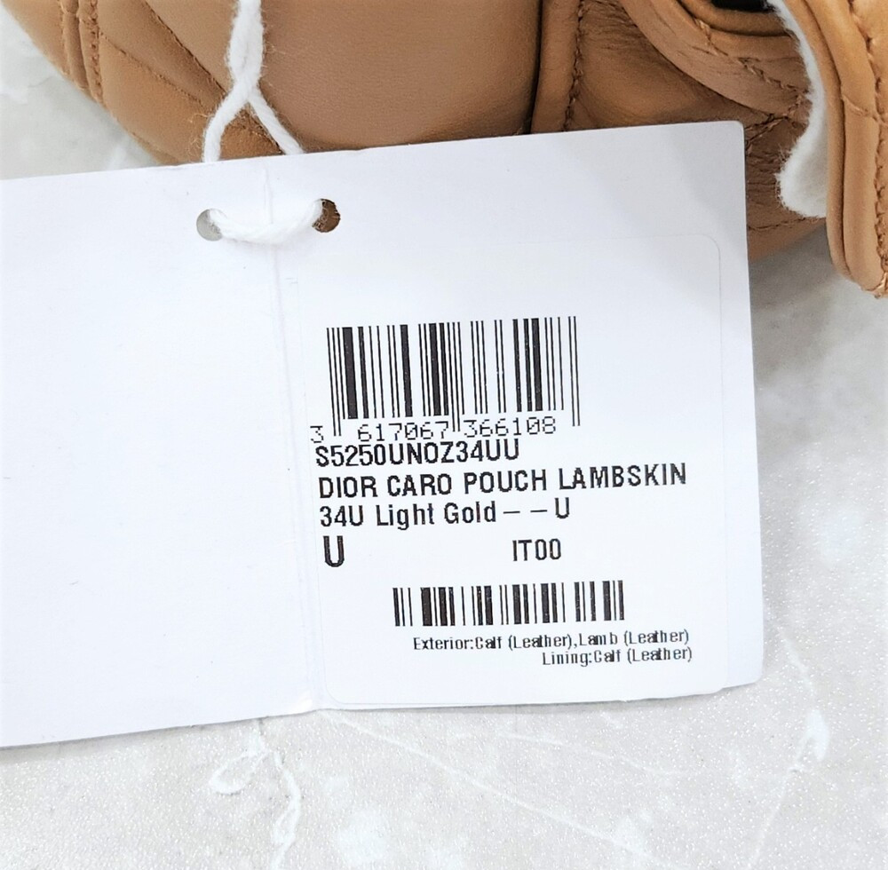 [럭스유] (새상품) 디올 카로 나노 버킷백 라이트골드 매크로 까나쥬 S5250UNOZ