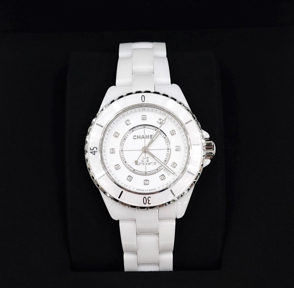 [럭스유] (새상품) 샤넬 J12 다이아몬드 세라믹 칼리버 시계 38mm H5705