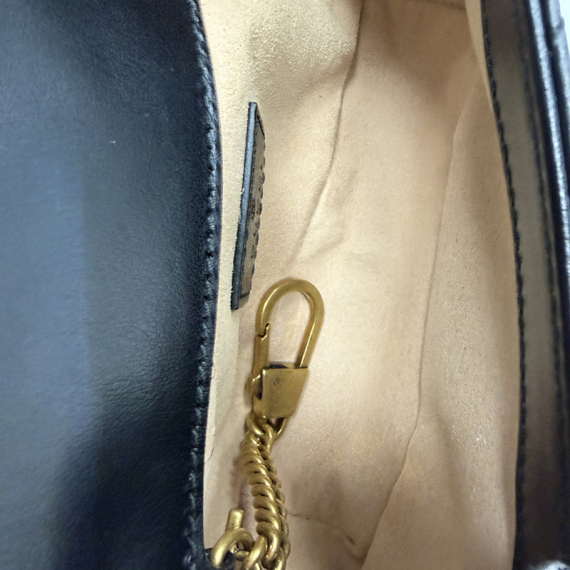 구찌 GG 마몽 마트라세 슈퍼미니 숄더백 25년 새상품 476433