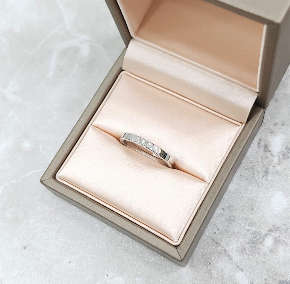 [럭스유] 불가리 다이아 1P 플래티넘 메리미 웨딩링 57호 341745