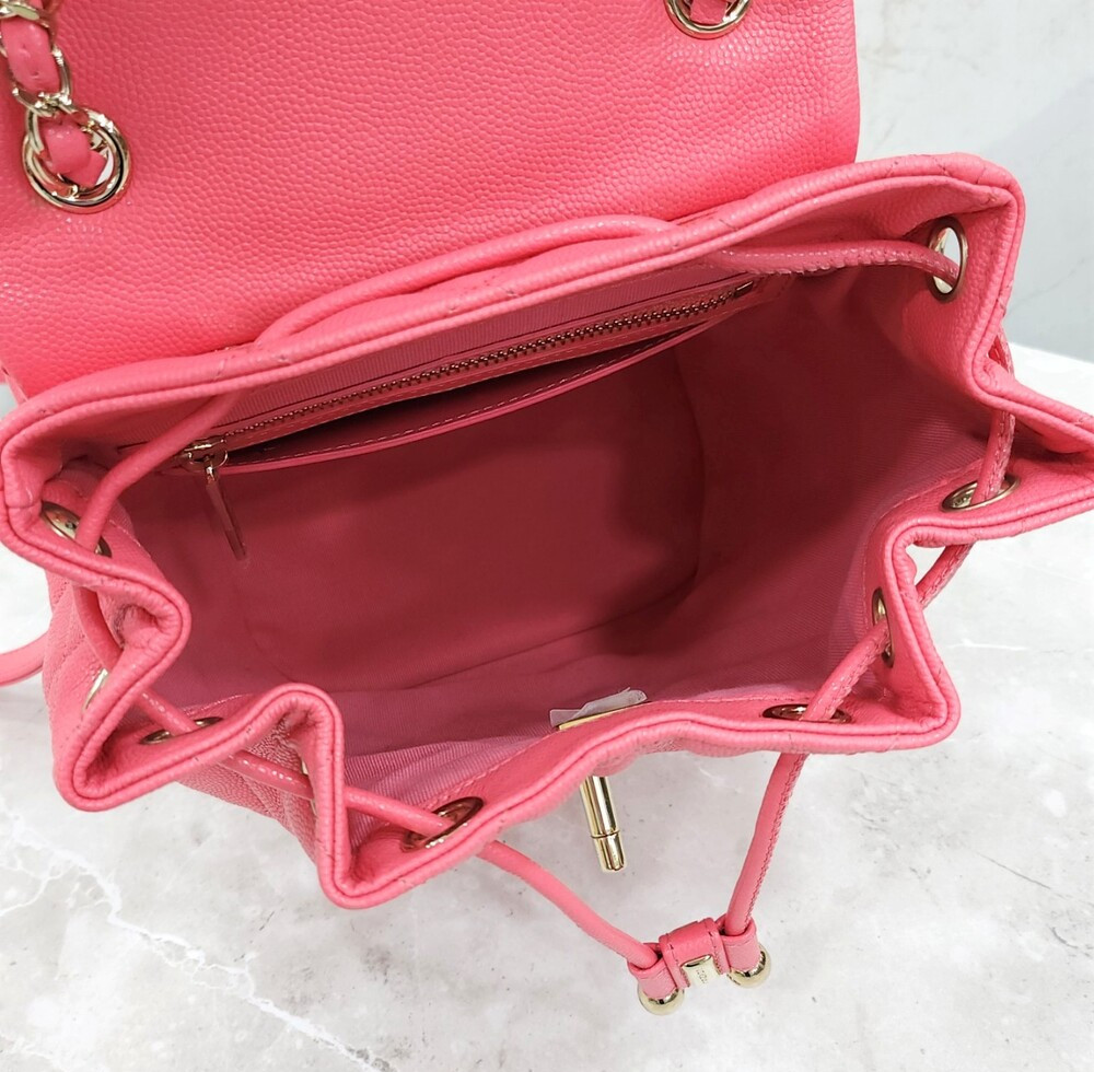 [럭스유] 샤넬 클래식 어반스피릿 백팩 스몰 캐비어 신형내장칩 AS4058