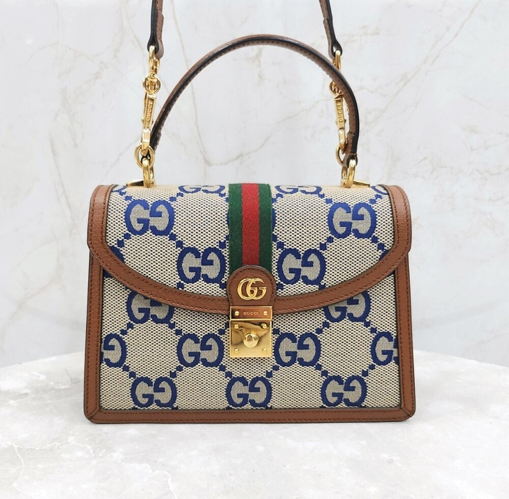 [럭스유] 구찌 GG 삼선 탑핸들 백 스몰