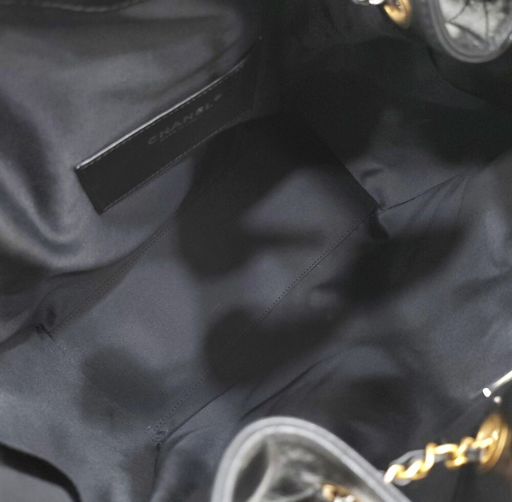 [럭스유] (새상품) 샤넬 25 호보백 미듐 블랙 금장 AS5311