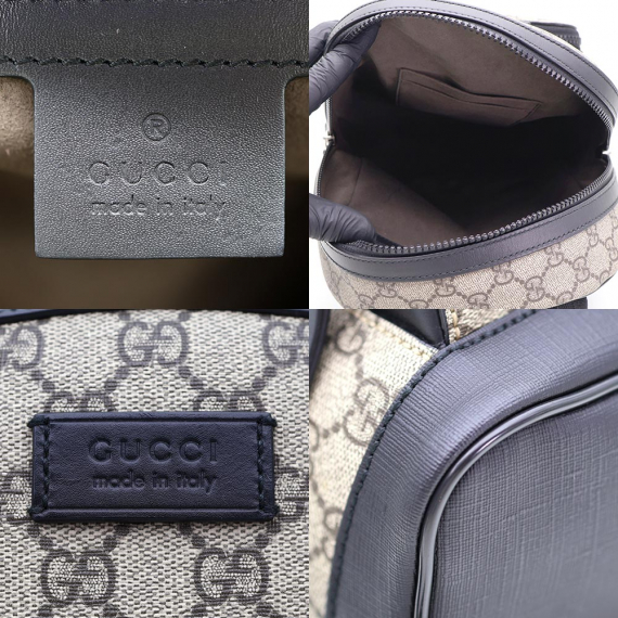 Gucci(구찌) 429020 GG 수프림 캔버스 블랙 트리밍 EDEN 에덴 스몰 백팩