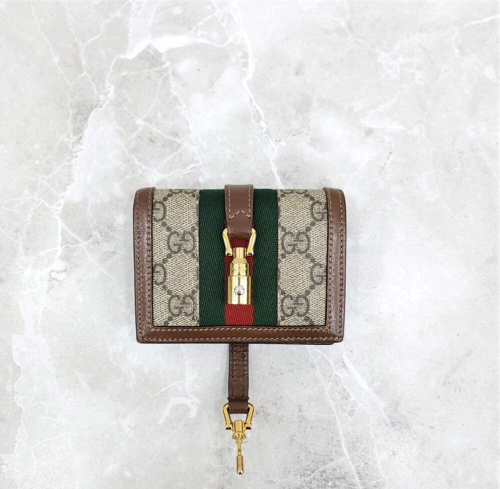 [럭스유] 구찌 GG 재키 1961 여성 카드 반지갑 645536