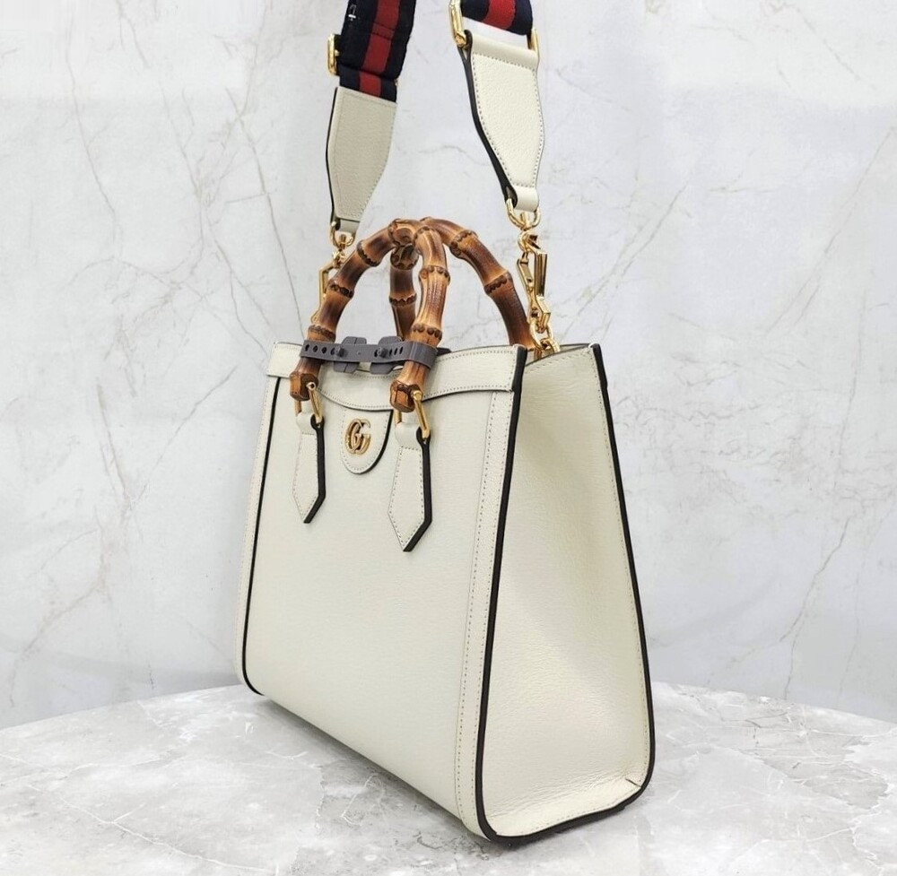 [럭스유] (새상품) 구찌 다이애나 뱀부 탑핸들 토트백 미디엄 702721