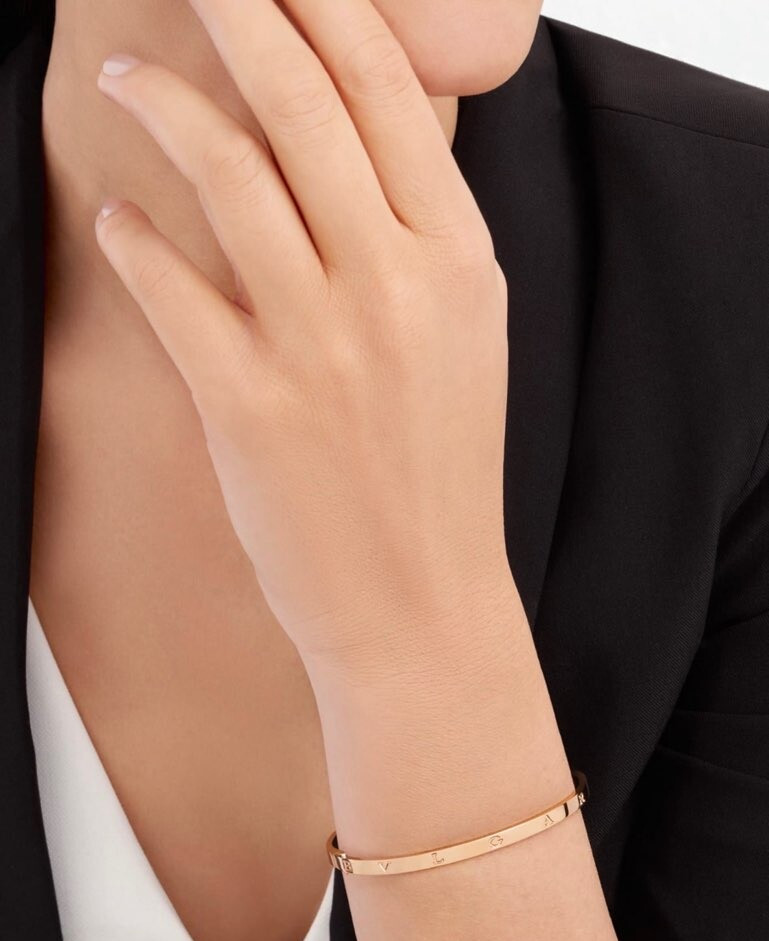 [럭스유] 불가리 비제로원 브레이슬릿 팔찌 18K 로즈골드 S 360433