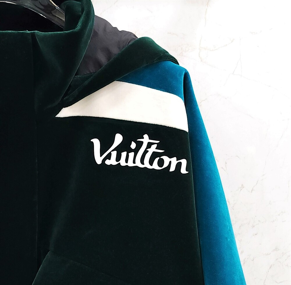[럭스유] 48 / 루이비통 테크니컬 테이프 벨루어 윈드 브레이커 자켓
