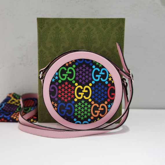 구찌 사이키델릭 라운드 숄더백 603938