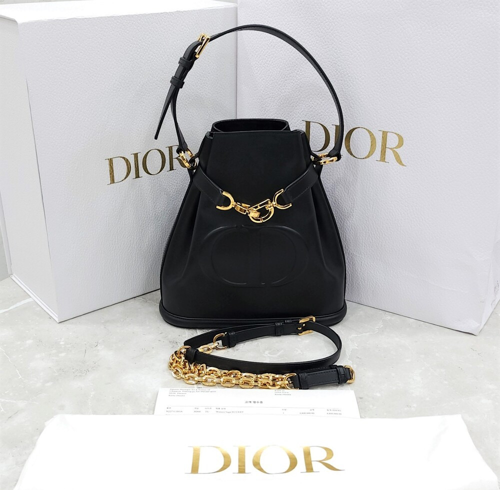 [럭스유] 디올 쎄 디올 블랙 CD 미디엄 백 M2271UBHA_M900