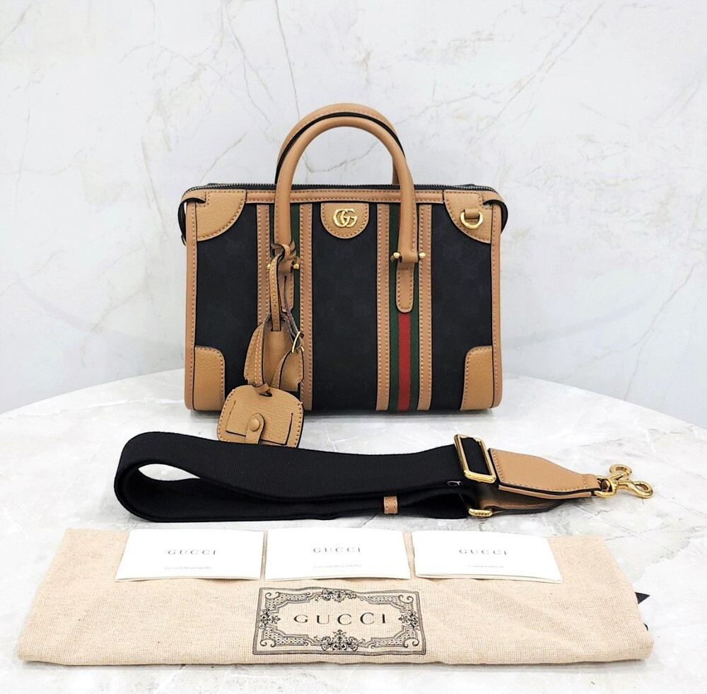 [럭스유] (새상품) 구찌 GG 바울레토 스몰 레더 토트 숄더백 715772