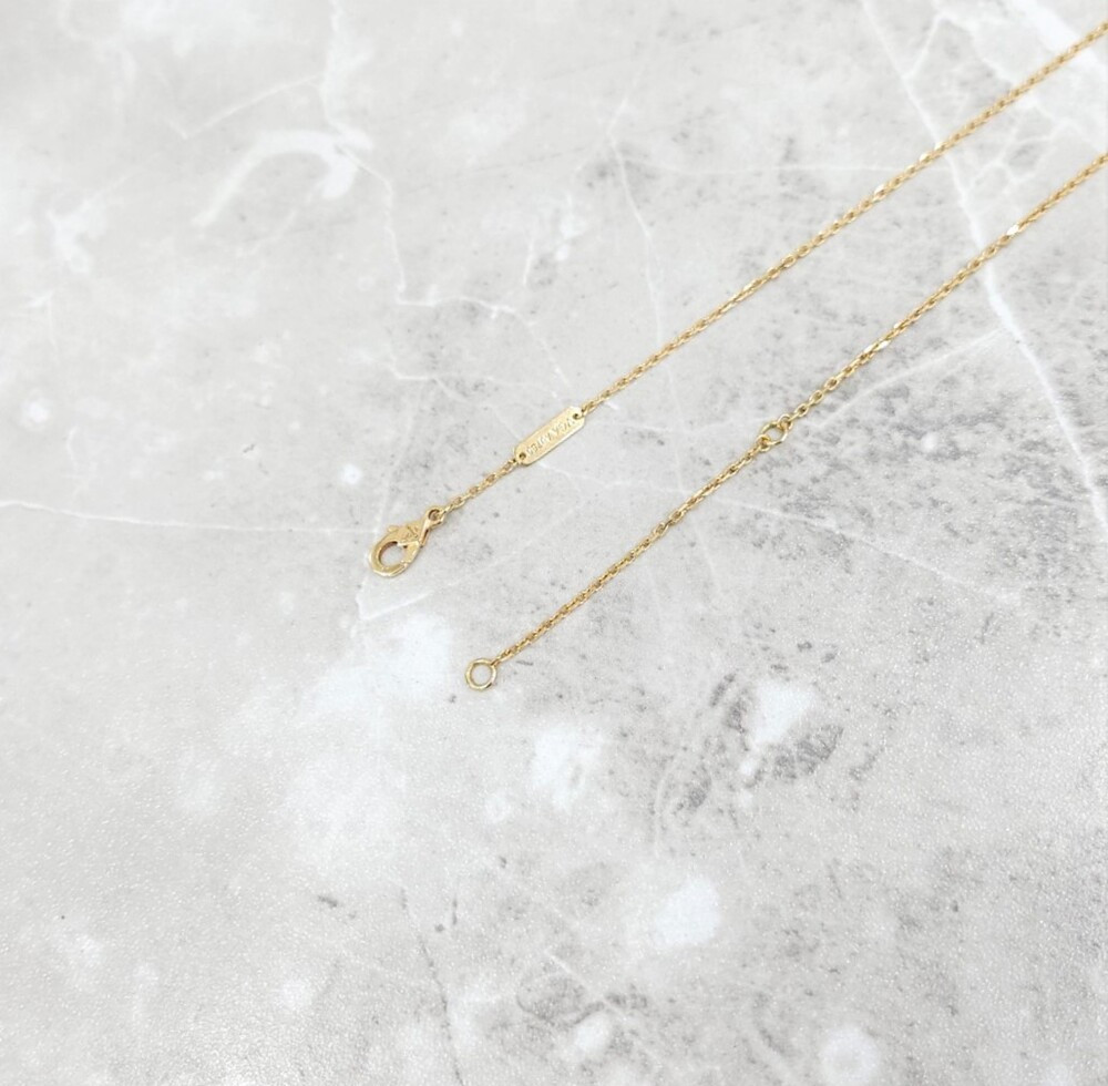 [럭스유] 반클리프앤아펠 빈티지 알함브라 네크리스 18K 옐로우골드 마더오브펄