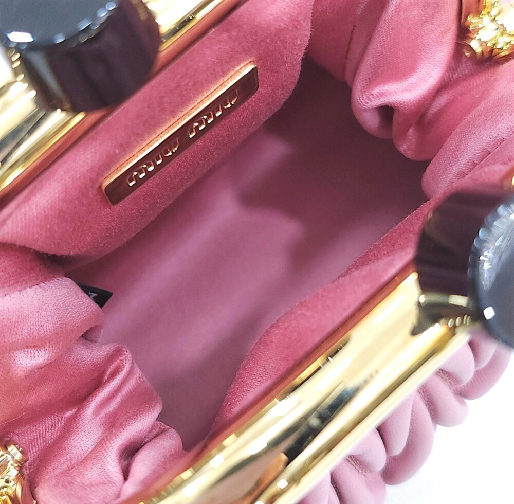 [럭스유] (새상품) 미우미우 벨 미니 클러치 크로스백