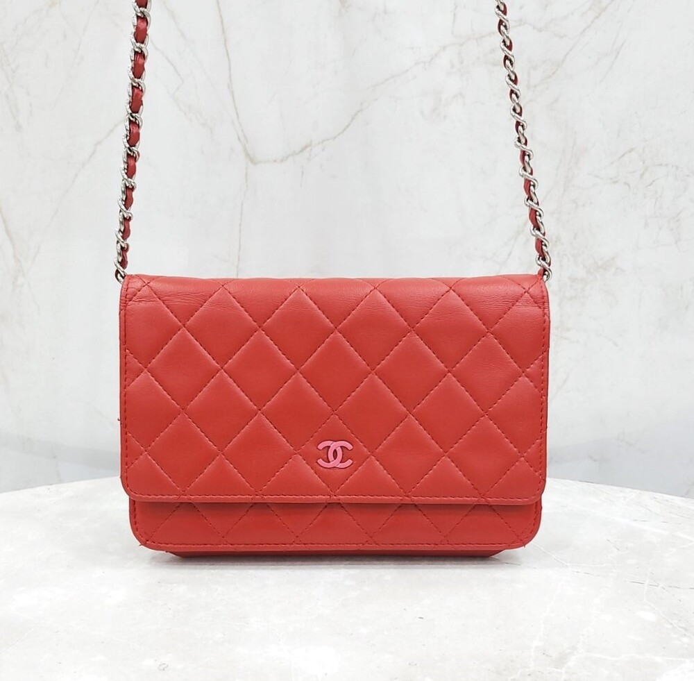 [럭스유] 샤넬 램스킨 WOC 체인 크로스백