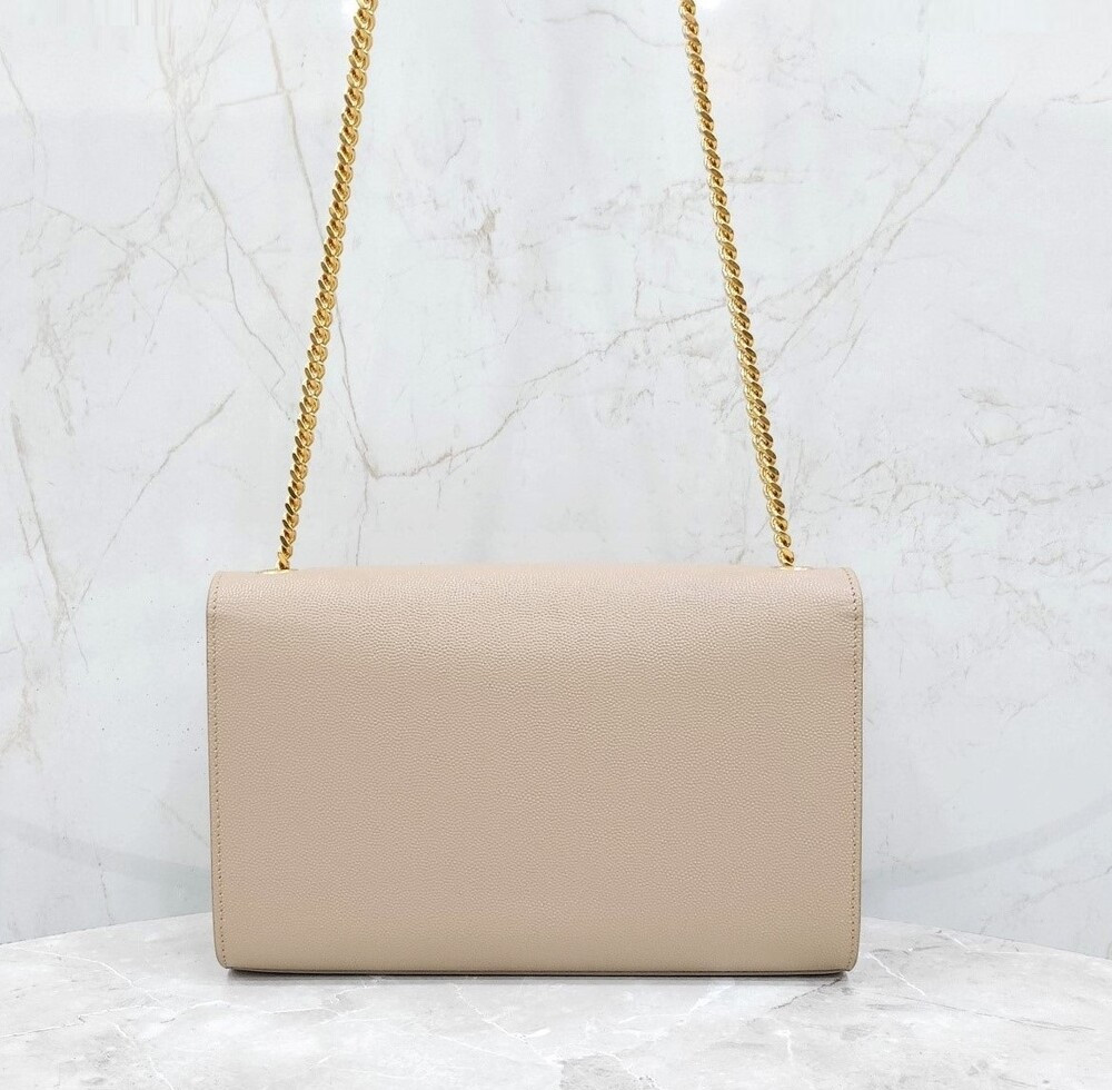 [럭스유] 생로랑 그랑 드 뿌드르 레더 케이트 미디엄 체인백 364022