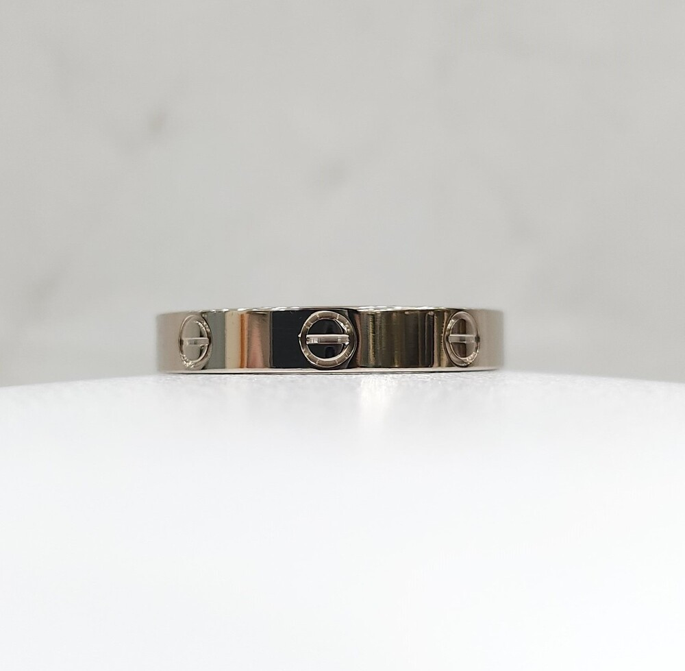 [럭스유] 까르띠에 화이트골드 러브밴드 링 스몰 60호