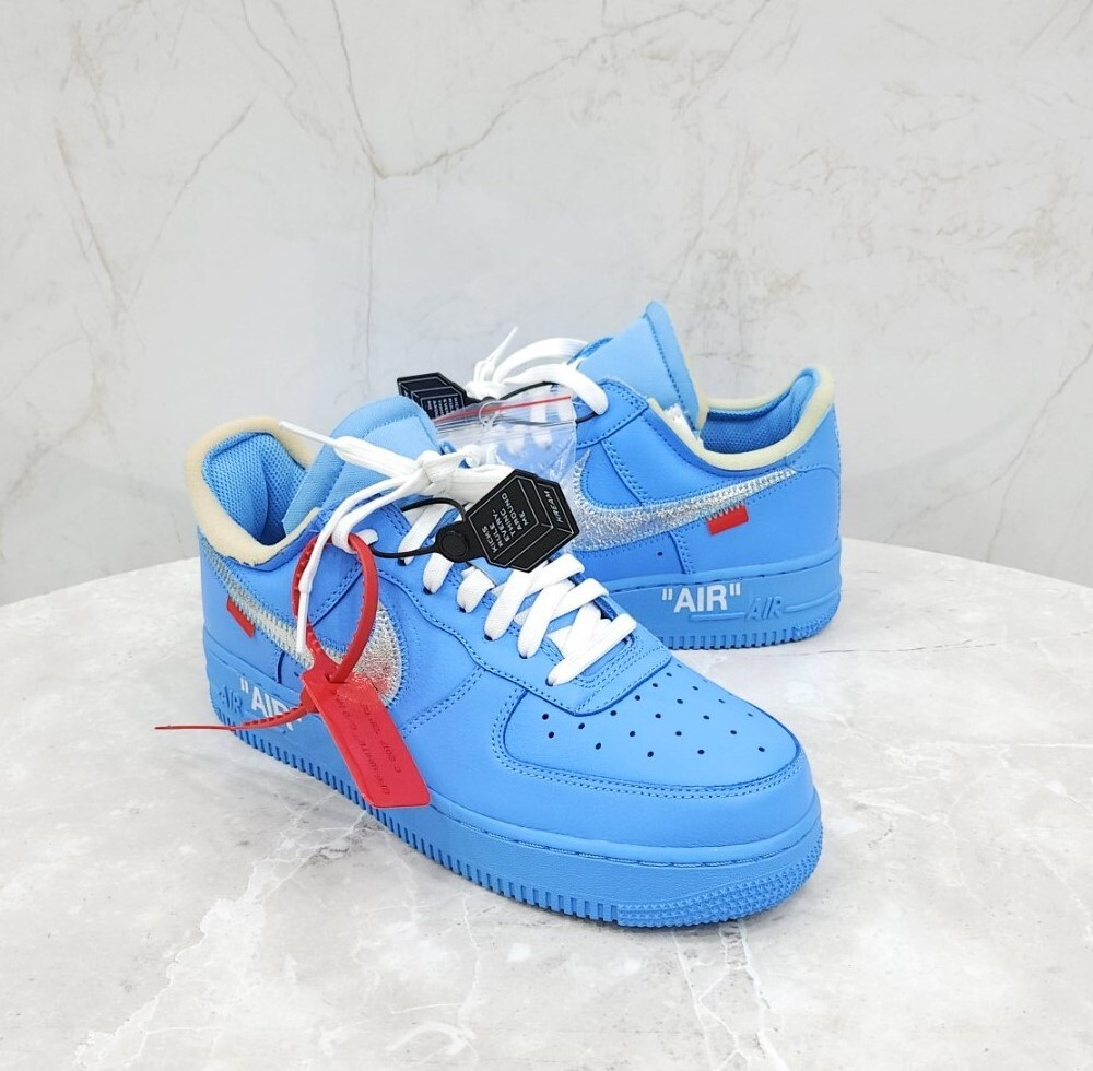 [럭스유] (새상품) US7 / 나이키 X 오프화이트 에어포스1 로우 MCA 유니버시티 블루