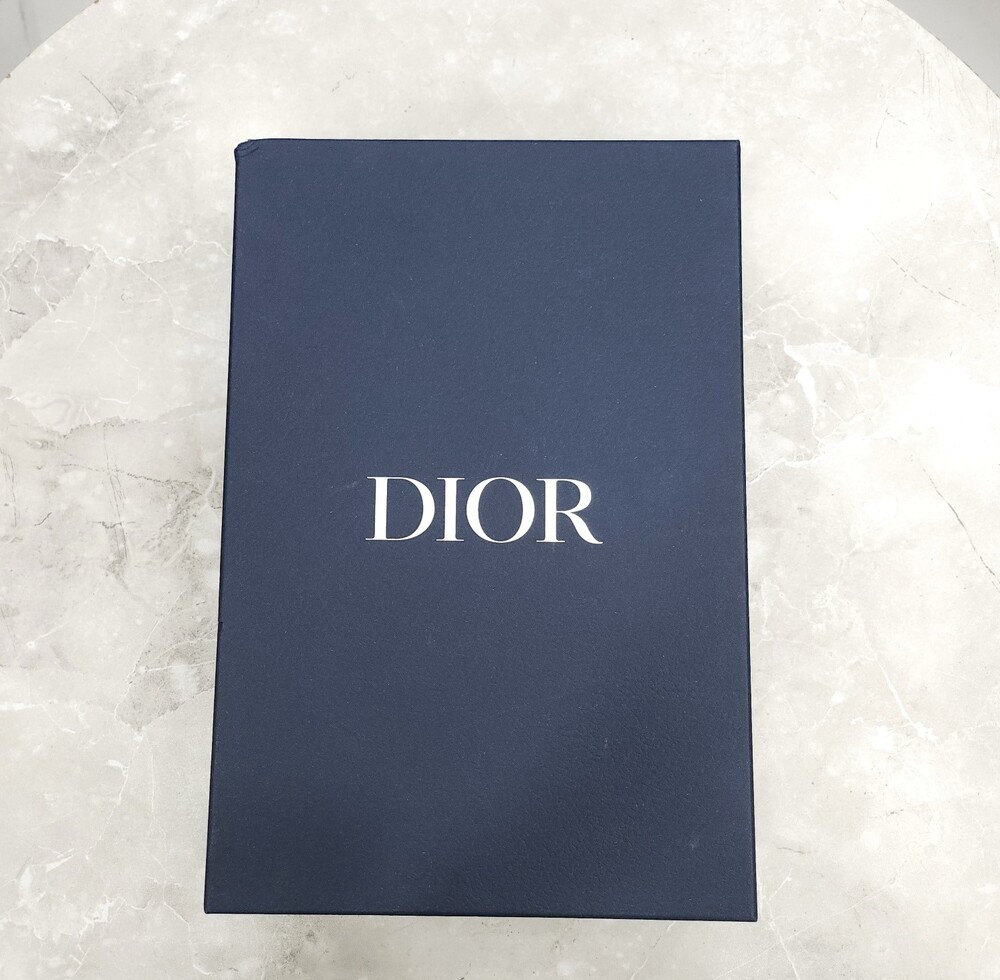 [럭스유] (새상품) L / 디올 꾸뛰르 블루 캐시미어 로고 가디건