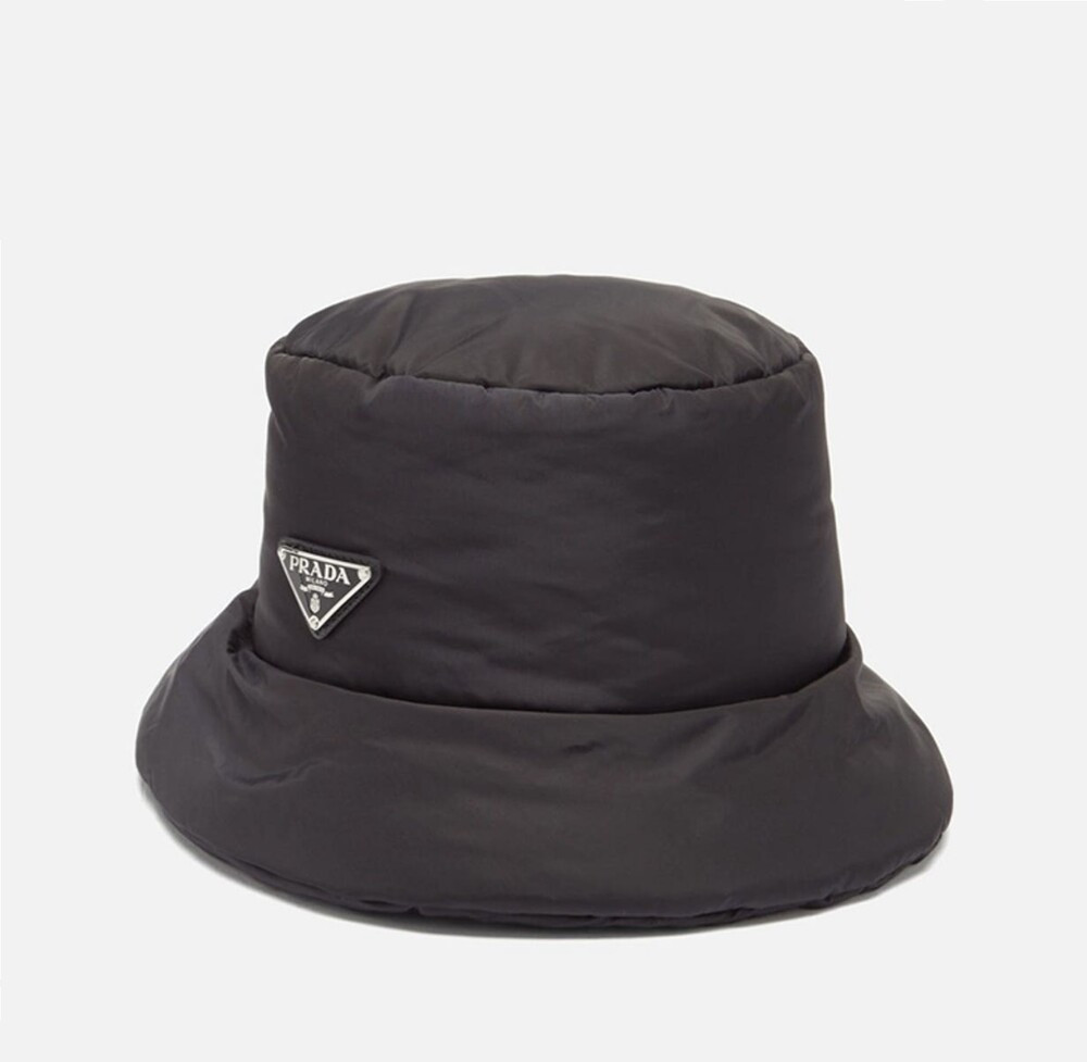 [럭스유] (새상품) 프라다 삼각로고 패딩 버킷햇 M 2HC248