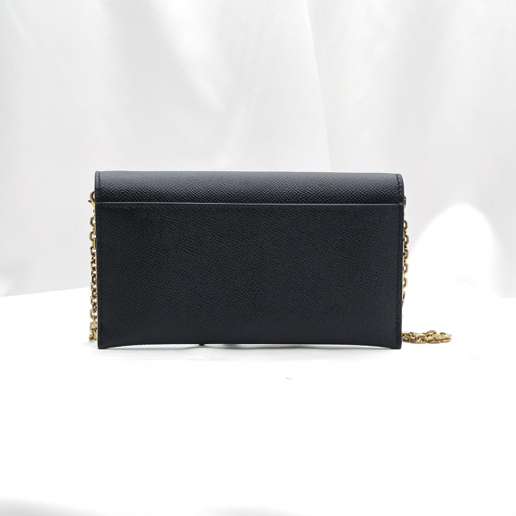 Dior(크리스챤디올) S5614CBAA_M900 블랙 레더 새들 SADDLE 파우치 WOC 체인 크로스백