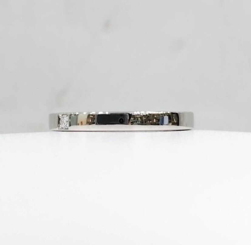 [럭스유] 불가리 다이아 1P 플래티넘 메리미 웨딩링 57호 341745