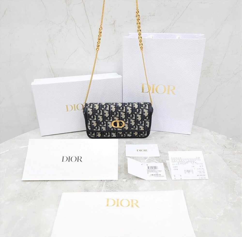 [럭스유] 디올 오블리크 스몰 미스 카로 파우치 체인백 S2389UTZQ