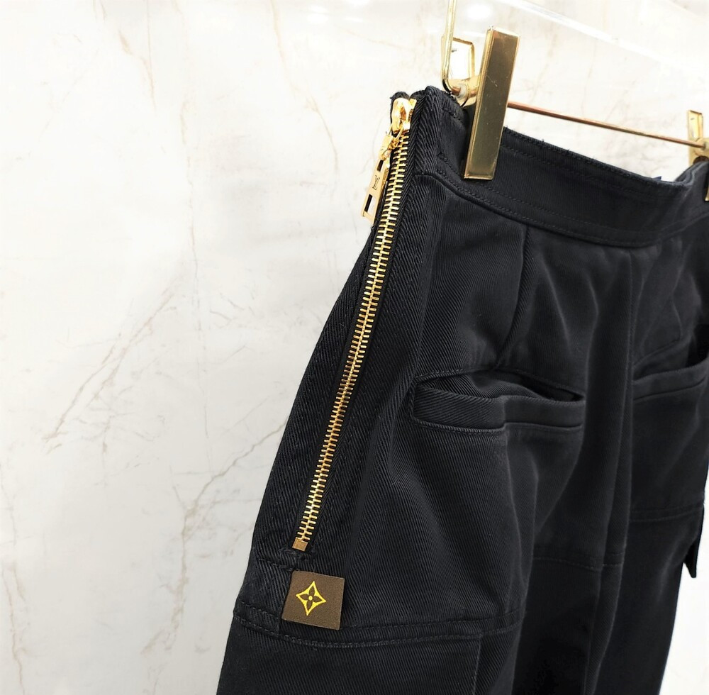 [럭스유] 36 / 루이비통 LV 디테일 여성 카고팬츠