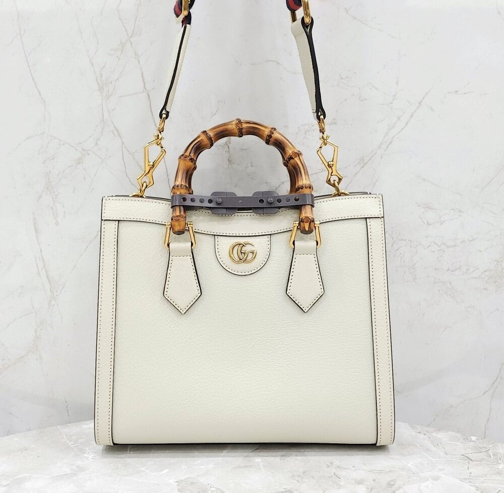 [럭스유] (새상품) 구찌 다이애나 뱀부 탑핸들 토트백 미디엄 702721