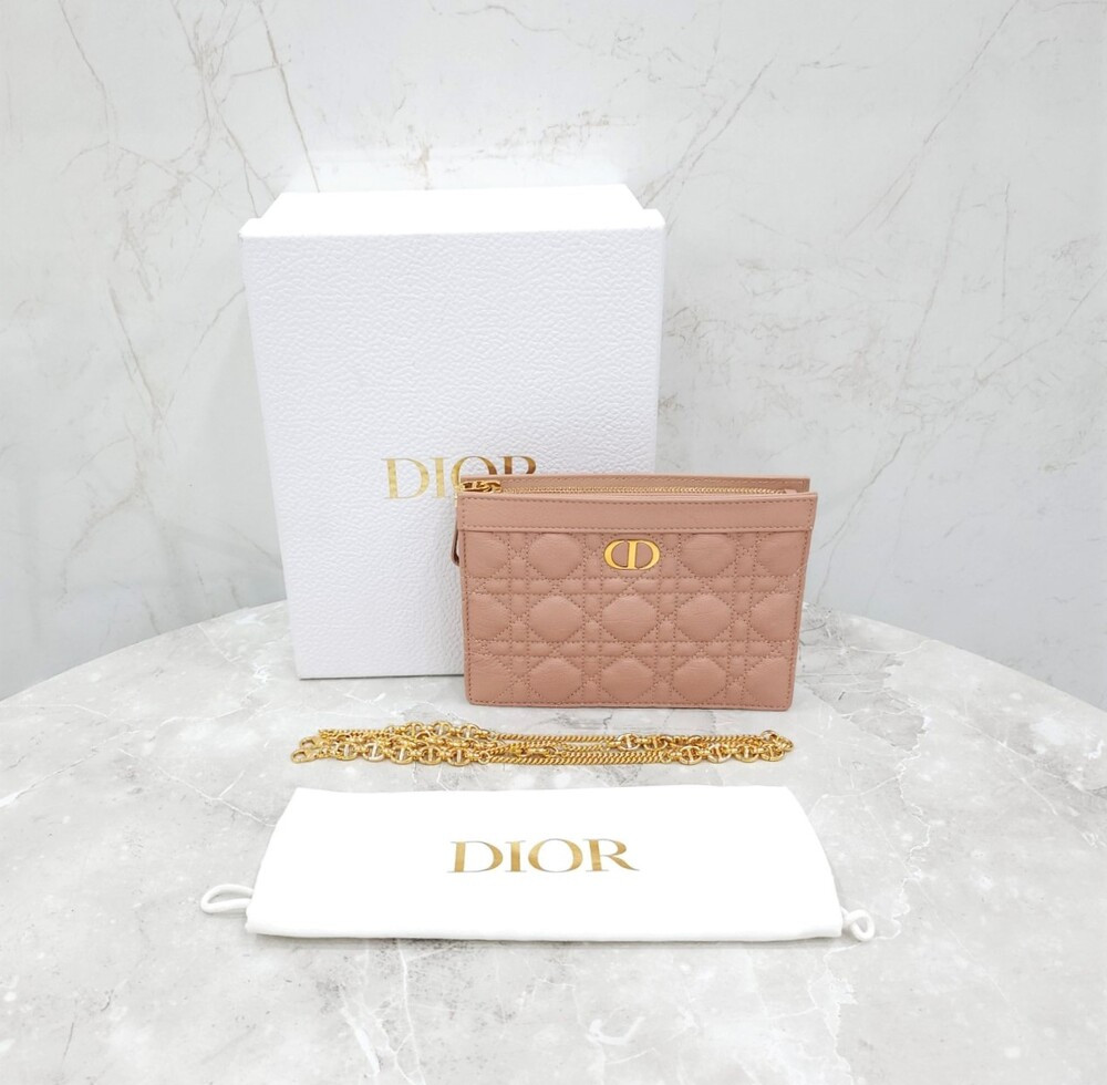 [럭스유] 디올 카로 까나쥬 파우치 체인백 핑크 S5106UWHC