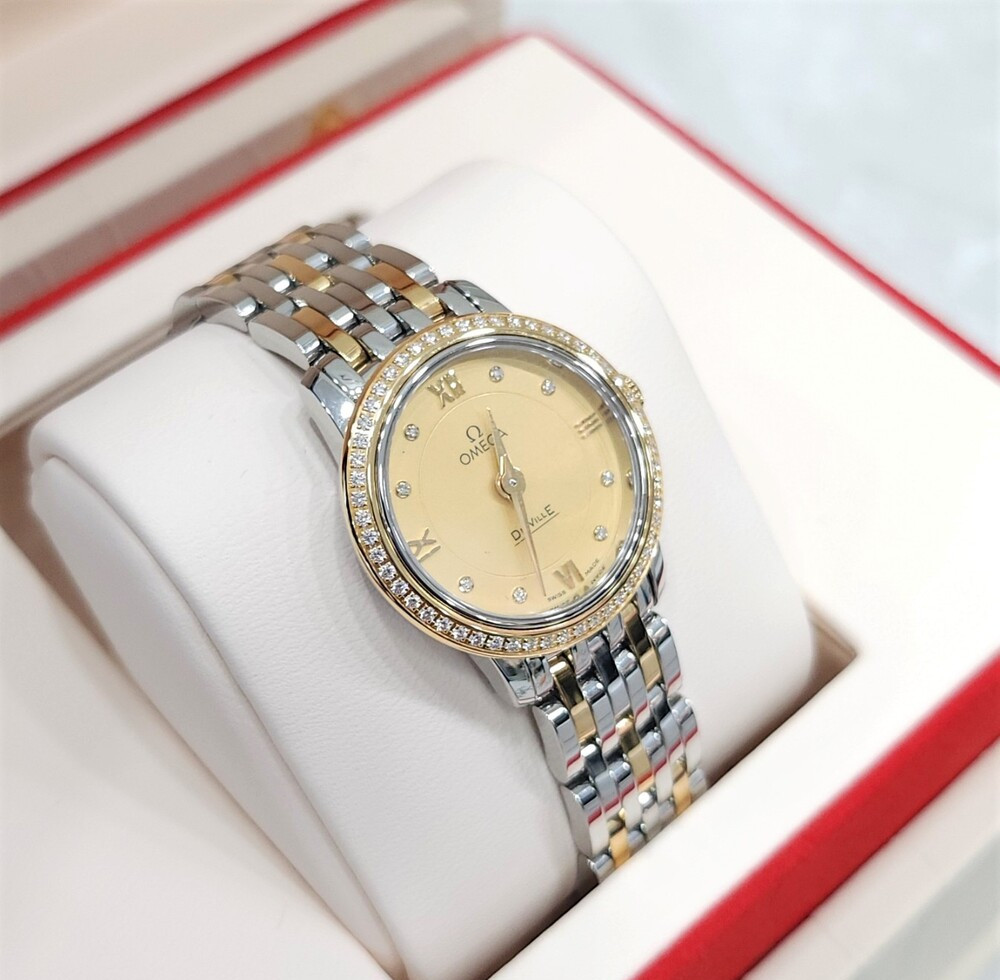 [럭스유] 오메가 다이아 드 빌 프레스티지 콤비 시계 24.4mm