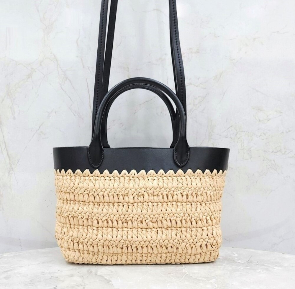 [럭스유] (새상품) 프라다 미니 크로셰와 가죽 토트백 1BG501