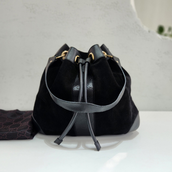 구찌 스웨이드 버킷 숄더백 272374