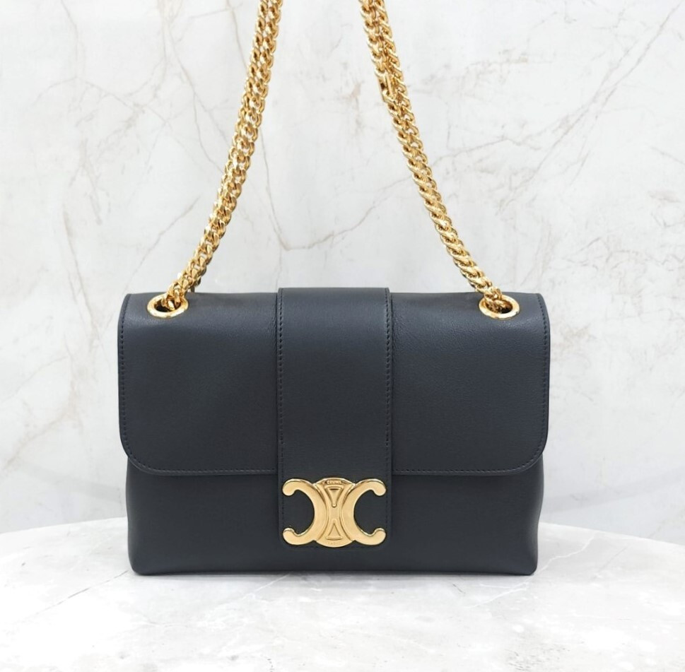 [럭스유] 셀린느 트리오페 빅투아르 숄더백 미디움 115853FDU