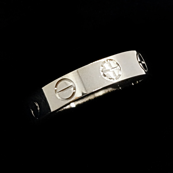 까르띠에 러브링 러브반지 화이트골드 46호 전시상품급