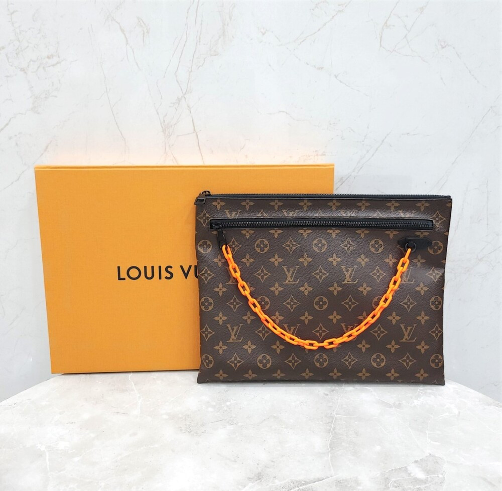 [럭스유] 루이비통 한정판 버질아블로 모노그램 체인 클러치백