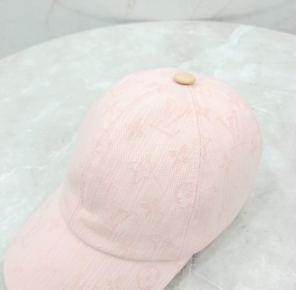 [럭스유] 루이비통 핑크 모노그램 비마이데님 볼캡 M M77543