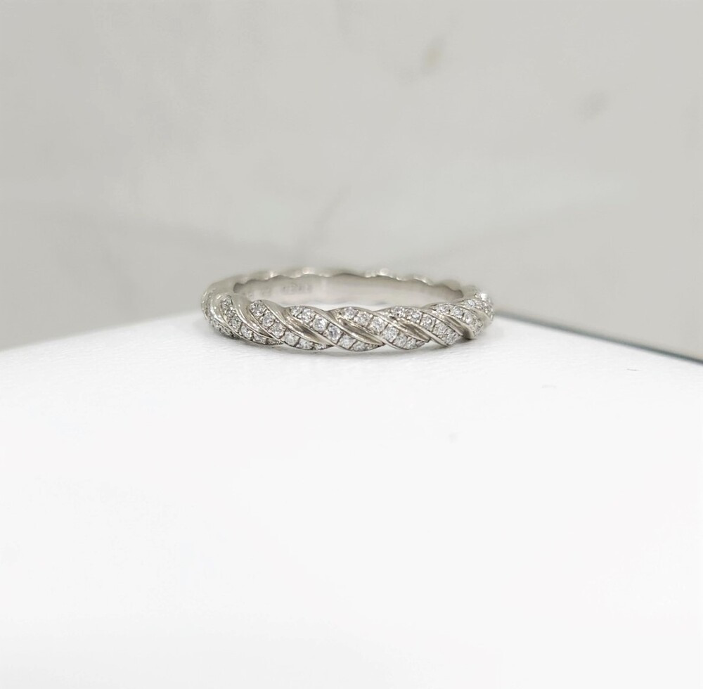 [럭스유] 프레드 다이아 포스텐 플래티넘 웨딩링 48호 4B0706