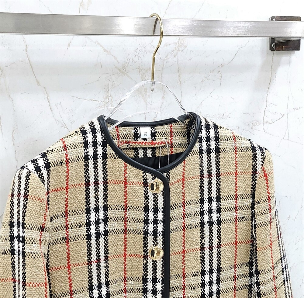 [럭스유] (새상품) 36 / 버버리 체크 부클레 카라리스 자켓 스커트 세트