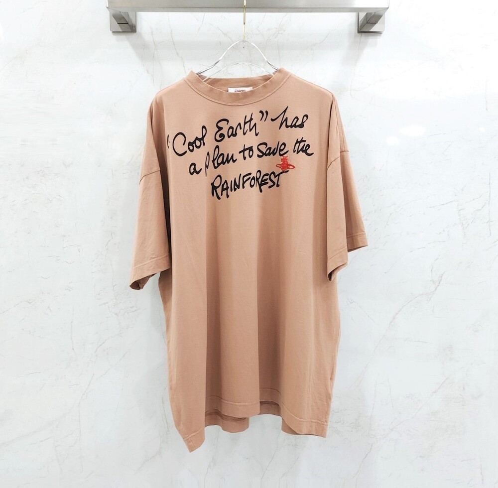 [럭스유] XL / 버버리 X 비비안 웨스트우드 로고 프린팅 반팔 티셔츠 8010497