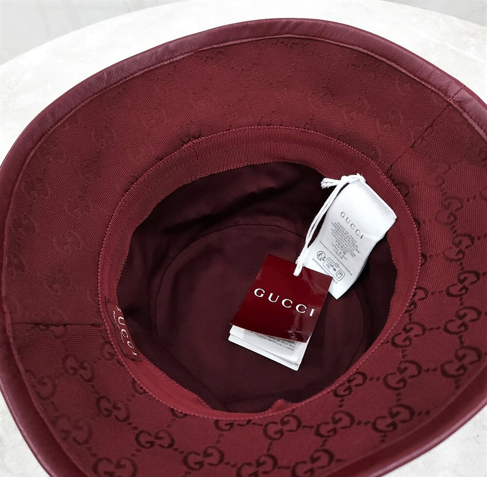 [럭스유] (새상품) 구찌 GG 모노그램 코튼 버킷햇 L 833280