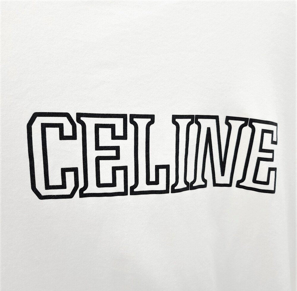 [럭스유] L / 셀린느 남성 트리옹프 크루넥 반팔 티셔츠 RX02N671Q.01QF