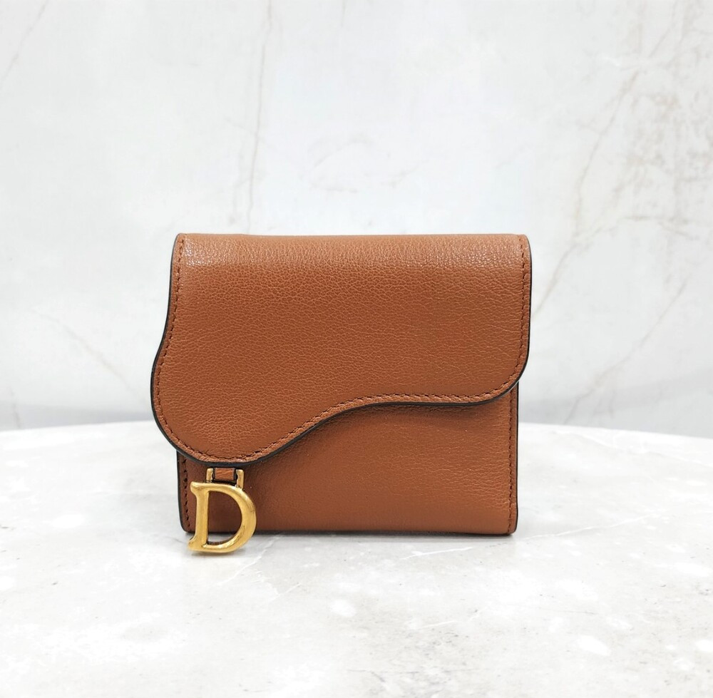 [럭스유] (새상품) 디올 새들 로투스 레더 지갑